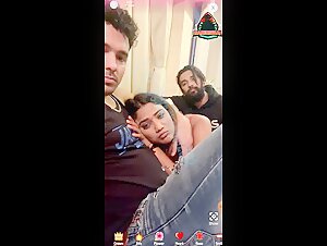 Ruks Khandagale Naked And Sucking Two Dicks On Live Cam Video