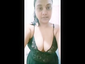 Dark Beauty With Big Boobs Fucked With Lover In Her Home And Sucking Lover Big Black Cock 2 of 3