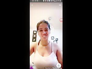 Sexy And Cute Cam Girl Kritika Kapoor Full Nude Show, Boobs Pressing On Premium Live Video Clip 4 of 5