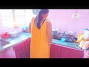 During Cooking Hot Desi Mom Feeling Big Pissing Pressure, Washing Pussy With Shower