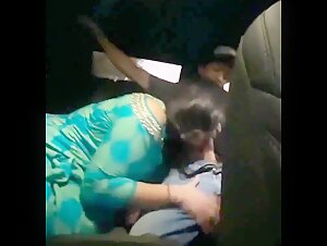 RICH NRI Girl With USA Uber Driver, Blowjob And Fucking Moving Car
